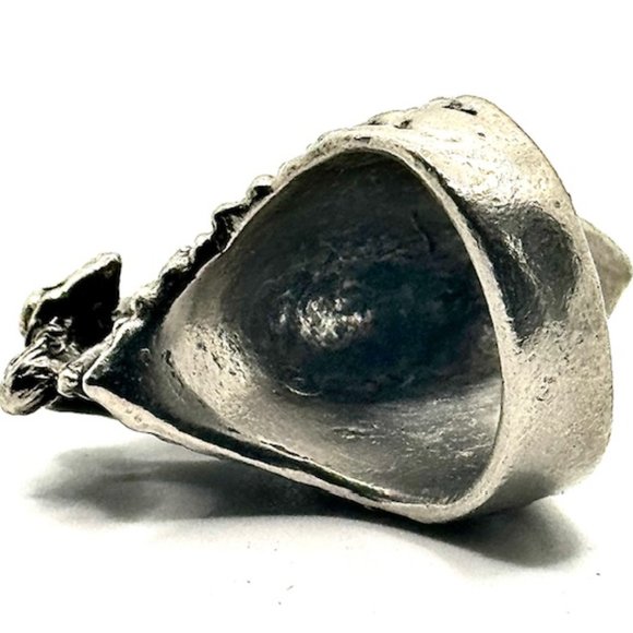 Axel Stocks Very Fine Girl on Spikes Ring Signed Unisex SZ US 10 Metal Messiah - Picture 7 of 13